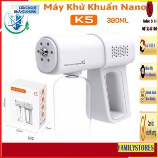 Máy Xịt Khử Khuẩn Cầm Tay, Súng Phun Khử Khuẩn Nano Tia Cực Tím K5 - K5 Pro Cao Cấp
