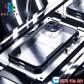 Ốp lưng iPhone 11, 12, 13 Pro Max [Xcase] viền nhựa dẻo CHỐNG SỐC - LƯNG TRONG SUỐT - Kính full 21D