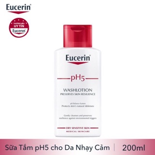 Eucerin - Sữa tắm cho da nhạy cảm Eucerin pH5 Washlotion 200ml - 400ml - 1000ml