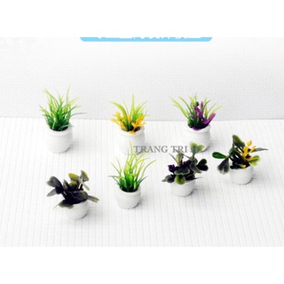 Mô hình chậu cây hoa mini trang trí