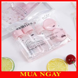Bộ Sang Chiết Mỹ Phẩm Mini Hàn Quốc Tiện Ích Cao Cấp