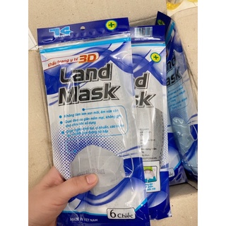 khẩu trang Land mask 3d gói 6c