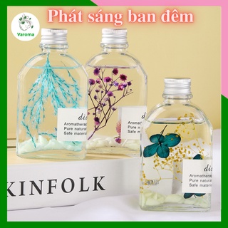 Lọ Khuếch Tán Tinh Dầu Thơm Phòng WIACHNN Tặng Kèm 5 Que Khuếch Tán Phát Sáng Ban Đêm Hương Thơm KT09