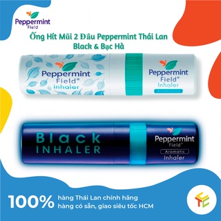 Ống Hít Mũi Peppermint Black &amp; Bạc Hà Thái Lan