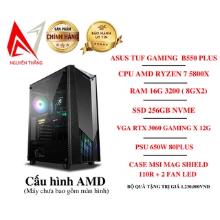 Thùng PC GAMING VIP ( B550 - R7 5800X - RTX 3060 12G ) NEW