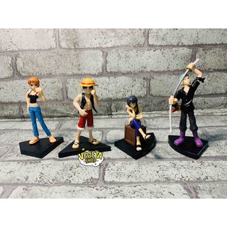 Mô hình One Piece - Real chính hãng Bandai - Mô hình 4 nhân vật Nami Luffy Robin Zoro - Cao 7cm