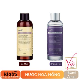 Toner Klairs - Nước Hoa Hồng Klairs Supple Preparation Toner 180ml