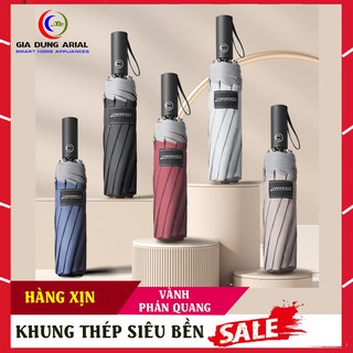 [ HÀNG XỊN ] Ô Dù Che Mưa Che Nắng Chống Tia UV Chất Liệu Vải Dù Chống Thấm Có Vành Phản Quang Khung Thép Siêu Bền