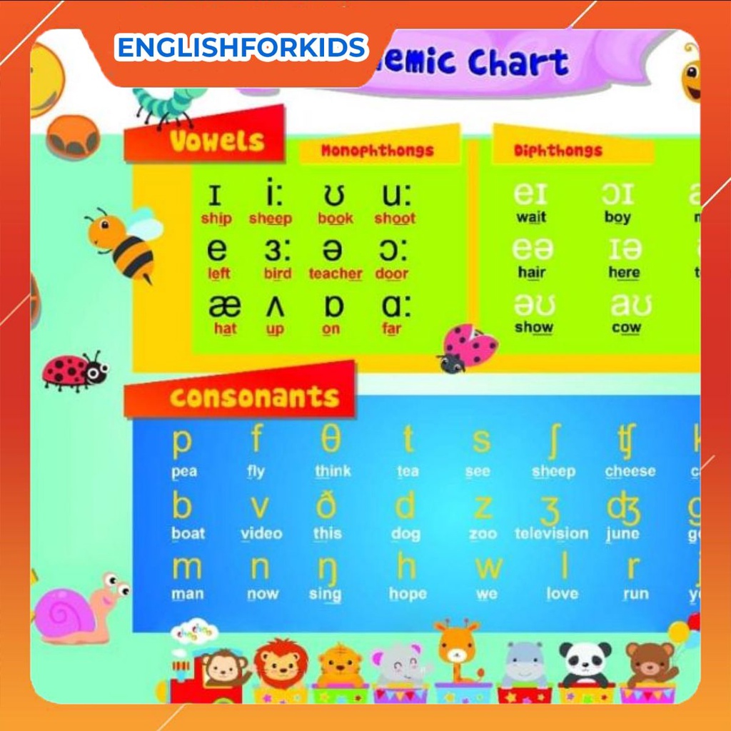 bảng phiên âm phonic chart