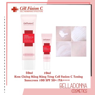 [2 Size] Kem Chống Nắng Nâng Tone Cell Fusion C Toning Sunscreen 100 SPF50+ PA++++