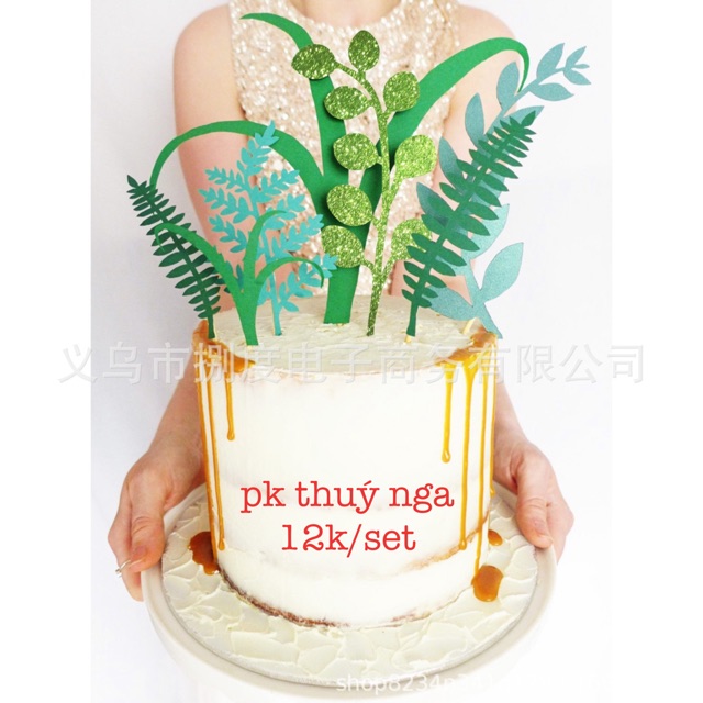 Set Cắm Cây Có Lá Lúa-Q4475
