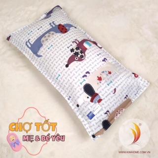 Gối Cho Trẻ Sơ Sinh Cotton Hàn Quốc Kimhome Cao Cấp Siêu Mềm