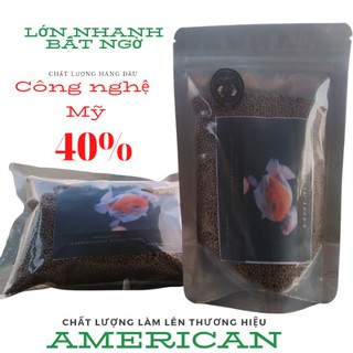Gói 100g zip cám cá cảnh, cám cá vàng American siêu đạm