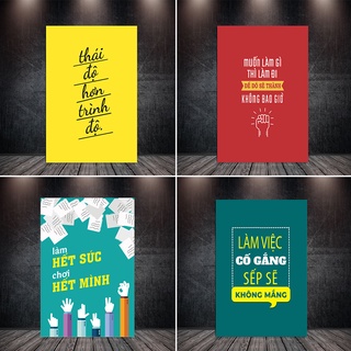 Tranh Cổ Động, Tranh Slogan văn phòng tạo động lực, giúp nâng cao tình thần làm việc của đội nhóm | 3H