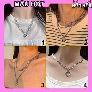 Dây chuyền nữ hợp kim nhiều tầng, vòng cổ nữ thời trang DCG2 Bảo Bảo Store
