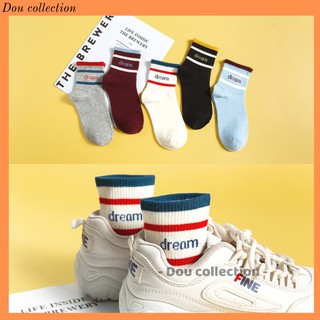 [Nowship2h] Vớ Tất Nam Nữ Cổ Cao Cotton Họa Tiết "Day Dream" Phong Cách Nhật Bản Dễ Thương - Mã TV012