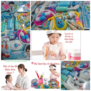 Đồ Chơi Dụng Cụ Y Tế Bác Sĩ Y Tá Nha Sĩ Khám Răng Cho Trẻ Em (Phiên Bản Nâng Cấp) - Đồ Chơi Giáo Dục Cho Bé Trai Bé Gái