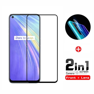 Realme Narzo Tempered Glass Full Coverage Glass Film For Realme 6 5 X2 Pro XT 5i 6i 5s C11 C3 C2 C1 Screen Protector and Camera Lens Glass Protector