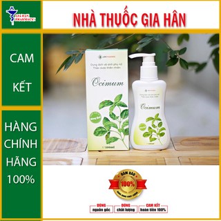 Dung dịch vệ sinh phụ nữOcimum - Chiết xuất từ húng quế giúp  ngừa viêm -  Chai 100ml - Nhathuocgiahan
