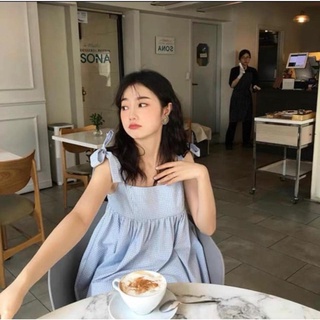 [Ảnh thật] Set Áo Babydoll Buộc Vai Kèm Quần Đùi