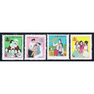 Tem sưu tập MS 353 Tem Việt Nam năm quốc tế thiếu nhi 1979 ( 4 tem ) tem bác Hồ