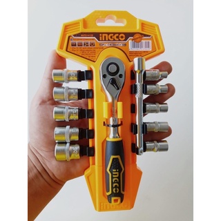 Bộ 12 đầu tuýt và cần siết 2 chiều 1/4 inch INGCO HKTS14122