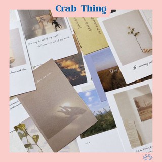 Postcard set tấm trang trí góc học tập phong cách Hàn Quốc