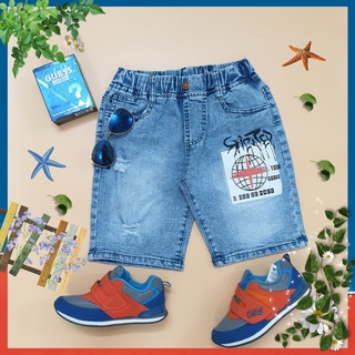 [Cao Cấp Giá Tốt]Quần Jean Bé Trai , Quần Bé Trai Size Đại 25kg-55kg Quần Lửng Chất Mịn Đẹp Co Giãn Mềm Mại Thoải Mái