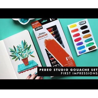 Bộ 12 màu gouache Pebeo pháp cao cấp