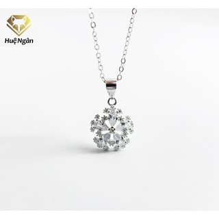 Dây chuyền bạc Ý 925 Huệ Ngân - Hoa tuyết đẹp PP1605