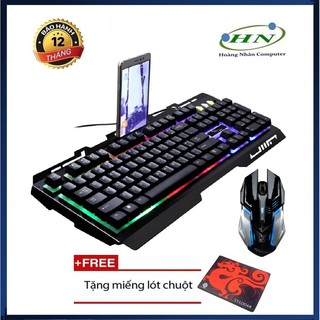 [Mã SKAMSALE03 giảm 10% đơn 200k] BỘ BÀN PHÍM VÀ CHUỘT GAME ĐỔI MÀU G700 LED GIẢ CƠ SIÊU ĐẸP + LÓT CHUỘT