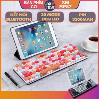 Bàn phím cơ không dây gaming blueototh RF912D, 3 mode kết nối, pin sạc lại dùng cho ipad, macbook, laptop, điện thoại PC