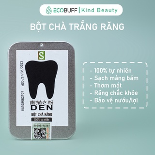 Bột chà trắng răng DEN Sinh Dược lành tính với than tre hoạt tính chiết xuất trầu không
