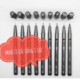 [Mã LIFEBOOK2 giảm 10% đơn 0Đ] Bút line đi nét chuyên nghiệp-bút vẽ nét mỹ thuật kháng nước STA