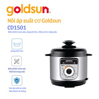 [Mã ELHADEV giảm 4% đơn 300K] Nồi áp suất Goldsun CD1501 Bảo hành 12 tháng