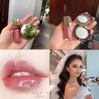 Có sẵn - Set Fenty Beauty Diamond Bomb Highlighter, Son Fussy