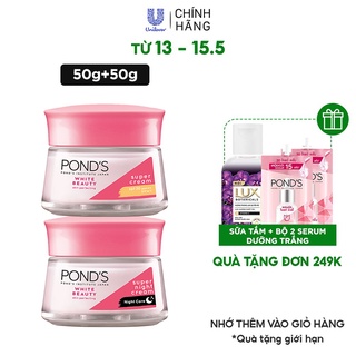 Combo Kem Dưỡng Da POND'S White Beauty Trắng Mịn Không Tỳ Vết Ngày Và Đêm (50g x 2)