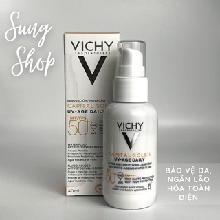 Kem chống nắng Vichy UV Age chống lão hóa mờ thâm giảm nếp nhăn bảo vệ da SPF50