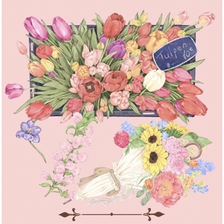 (Chiết theo chu kỳ) Băng dính washi tape các loại hoa đặc biệt #12