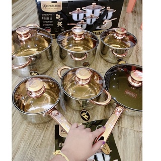 Bộ Nồi ANGELBERG 6 Món 12 Chi Tiết Nhập Khẩu