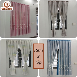 [NHẬN MAY THEO YÊU CẦU] Rèm cửa 2 lớp họa tiết chống nắng (VIP22) rèm trang trí decor nội thất giá rẻ