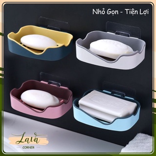 Khay Đựng Xà Phòng Dán Tường 2 Lớp Đa Năng
