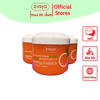 Tẩy Da Chết Body Spa Hạt Nhỏ Siêu Mịn Hương Thơm Tự Nhiên Cam - Ziaja 200ml