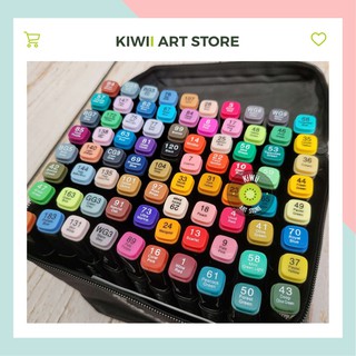 Bút màu Marker TouchCool tặng Túi Vải, Bộ 30/60/80 màu, vẽ anime