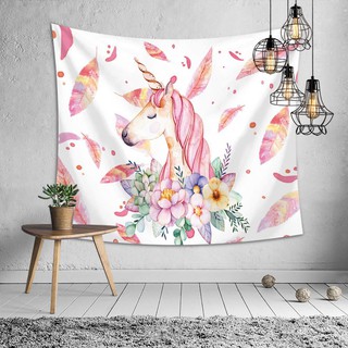 DecorZ  Rẻ nhất Shopee  Tranh vải treo tường khổ 1m5x1m3 hình Ngựa 1 sừng cực đẹp