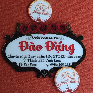 [BẢNG HIỆU MICA] - Thiết kế theo yêu cầu - in thương hiệu shop của bạn
