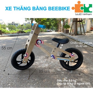 Xe thăng bằng, xe chòi chân bằng gỗ SUPER BIKE