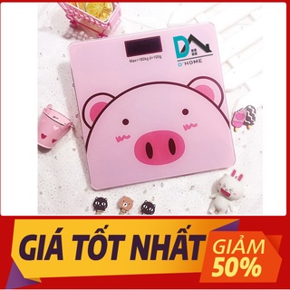Cân Điện Tử Sức Khỏe Hình Chú Heo Xinh Xắn Dhome, Độ Chính Xác Cực Cao, Cân Được Đến 180kg - HÀNG LOẠI 1