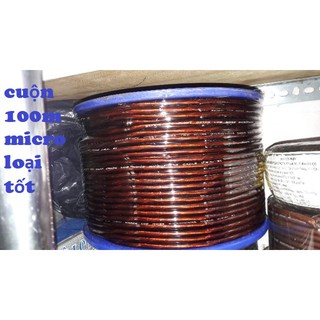 Dây micro nâu dài8 0m loại xịn - dây micro 80m
