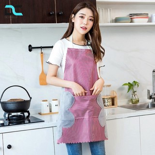 Tạp dề nấu ăn không thấm nước có túi và chỗ lau tay 2 bên hông